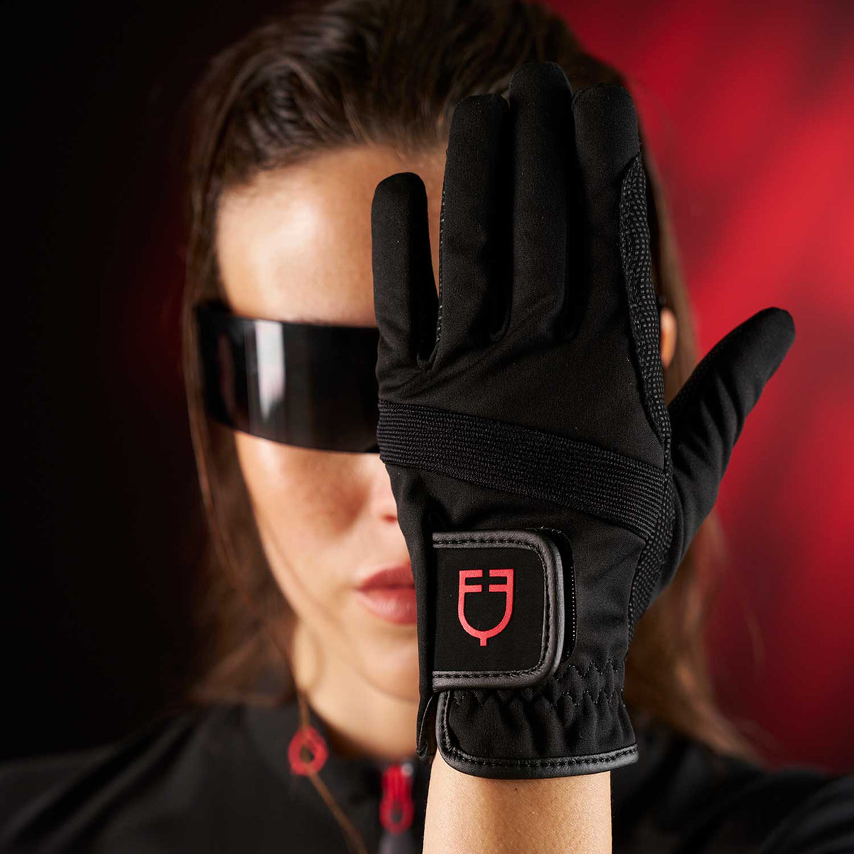 Equestro Ridertechnology Unisex Gloves #colour_black
