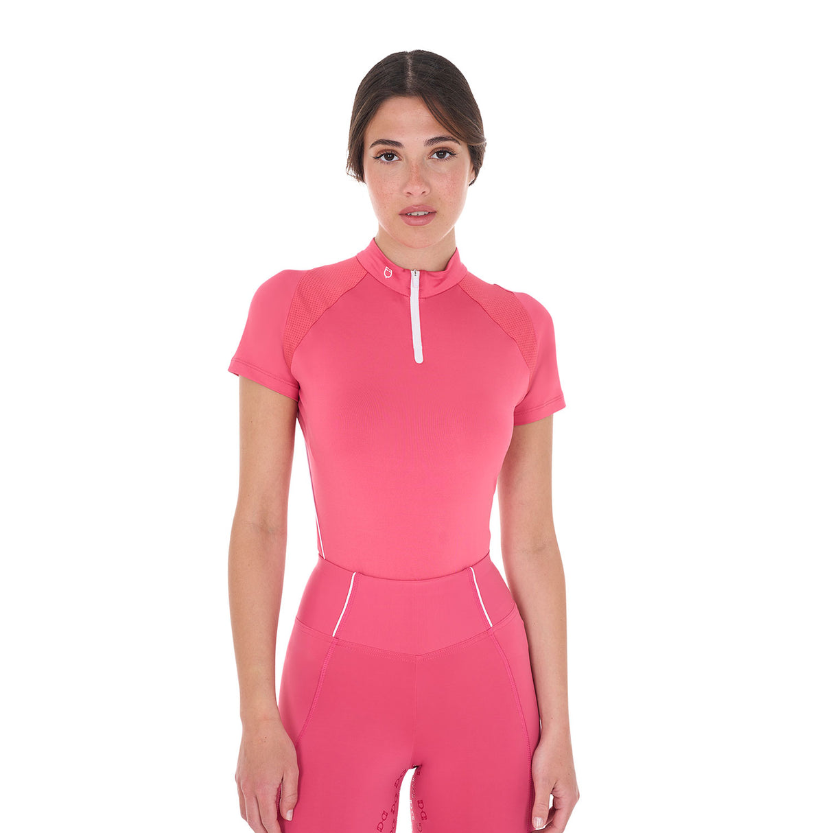 Equestro Women's Slim Fit Technical Training Polo Shirt