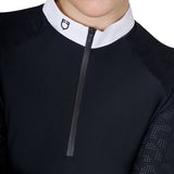 Equestro Women's Slim Fit Competition Polo Shirt With Mesh Inserts