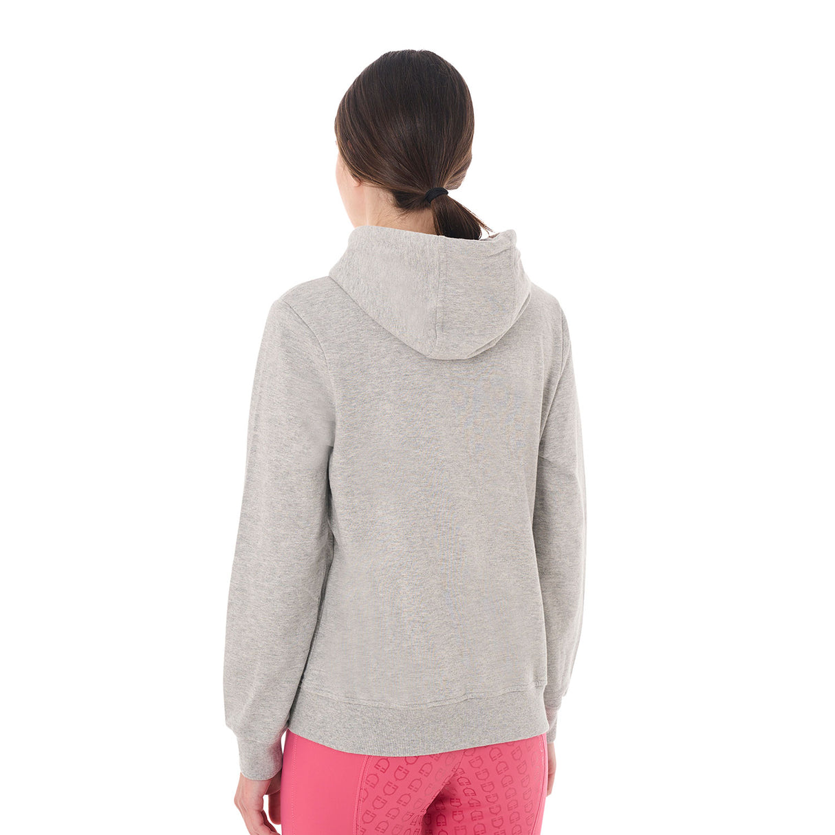 Equestro Women's Hoodie With Zip And Sponge Logo