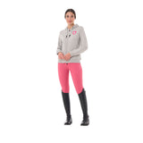 Equestro Women's Hoodie With Zip And Sponge Logo