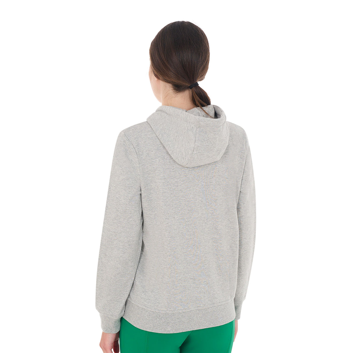 Equestro Women's Hoodie With Zip And Sponge Logo