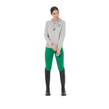 Equestro Women's Hoodie With Zip And Sponge Logo