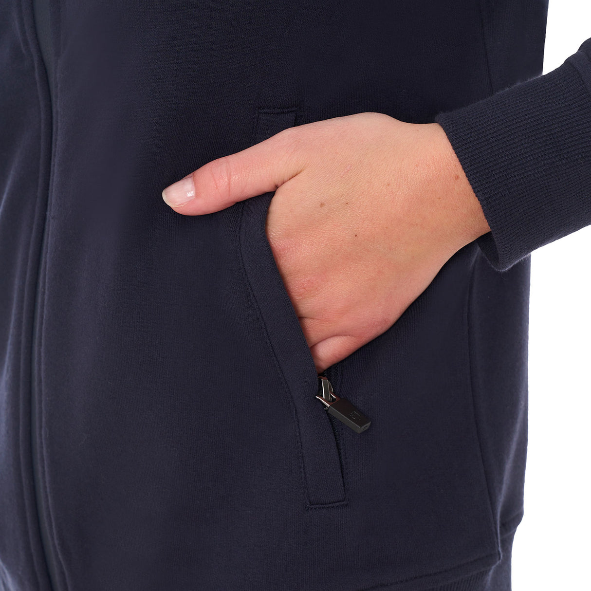 Equestro Women's Hoodie With Zip And Sponge Logo