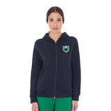 Equestro Women's Hoodie With Zip And Sponge Logo