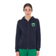 Equestro Women's Hoodie With Zip And Sponge Logo