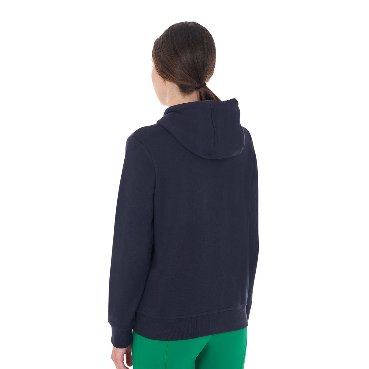 Equestro Women's Hoodie With Zip And Sponge Logo