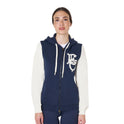 Women's EQ two tone hoodie with front zip