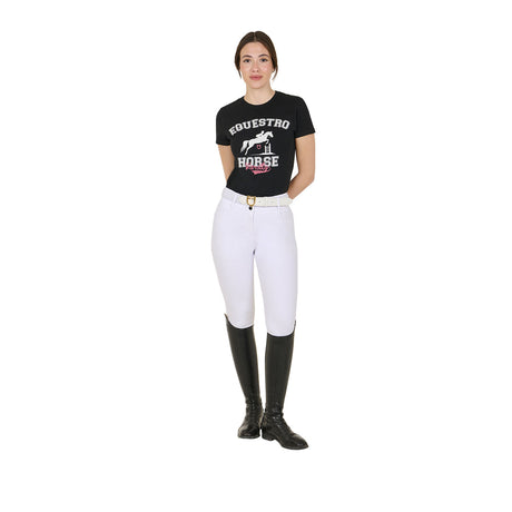 Women's Horse Varsity cotton T-shirt