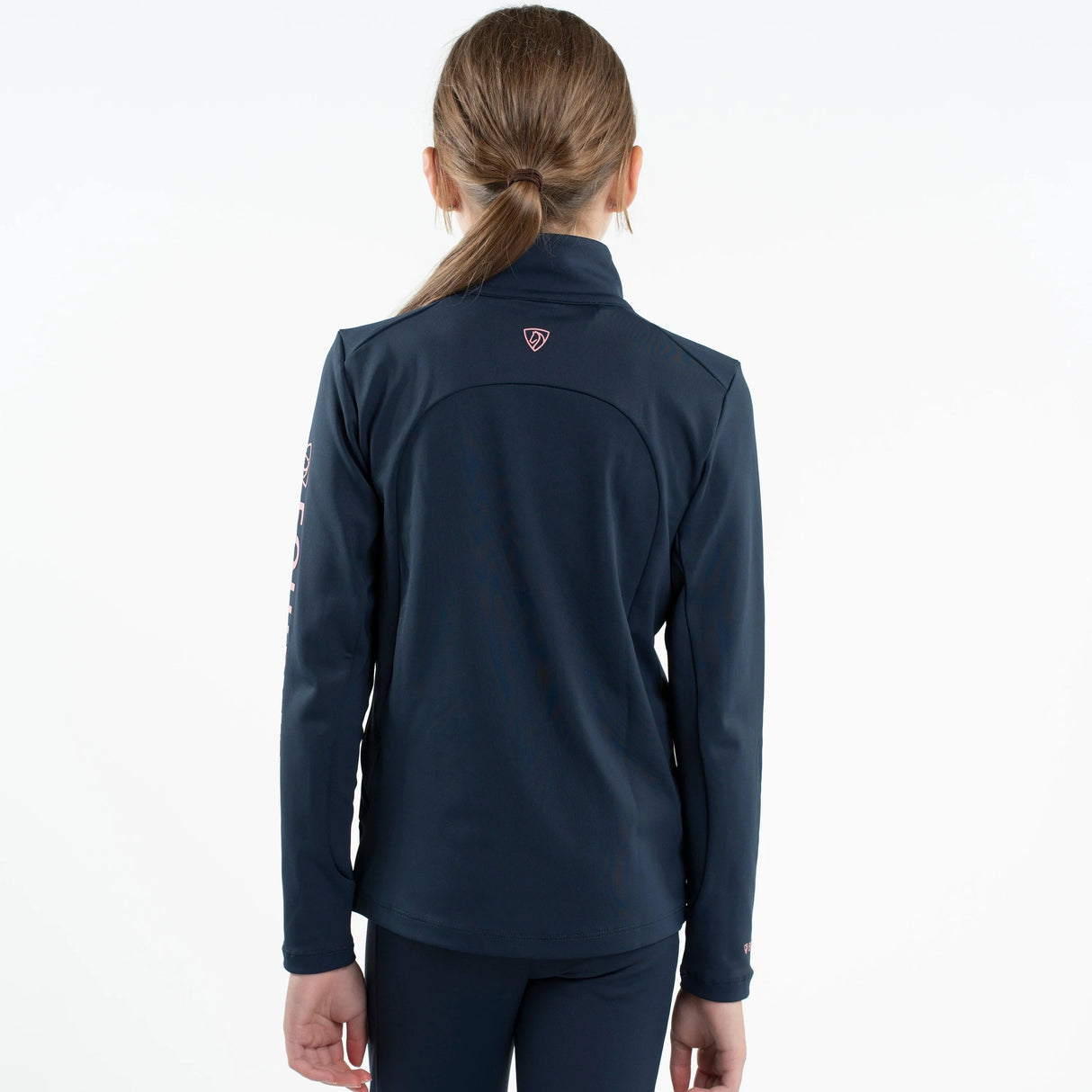 EQUIDRY Children's Water Repellent Base Layer #colour_navy-pale-pink