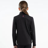 EQUIDRY Children's Water Repellent Base Layer #colour_black-peacock-pink