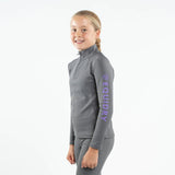 EQUIDRY Children's Water Repellent Base Layer #colour_grey-lilac