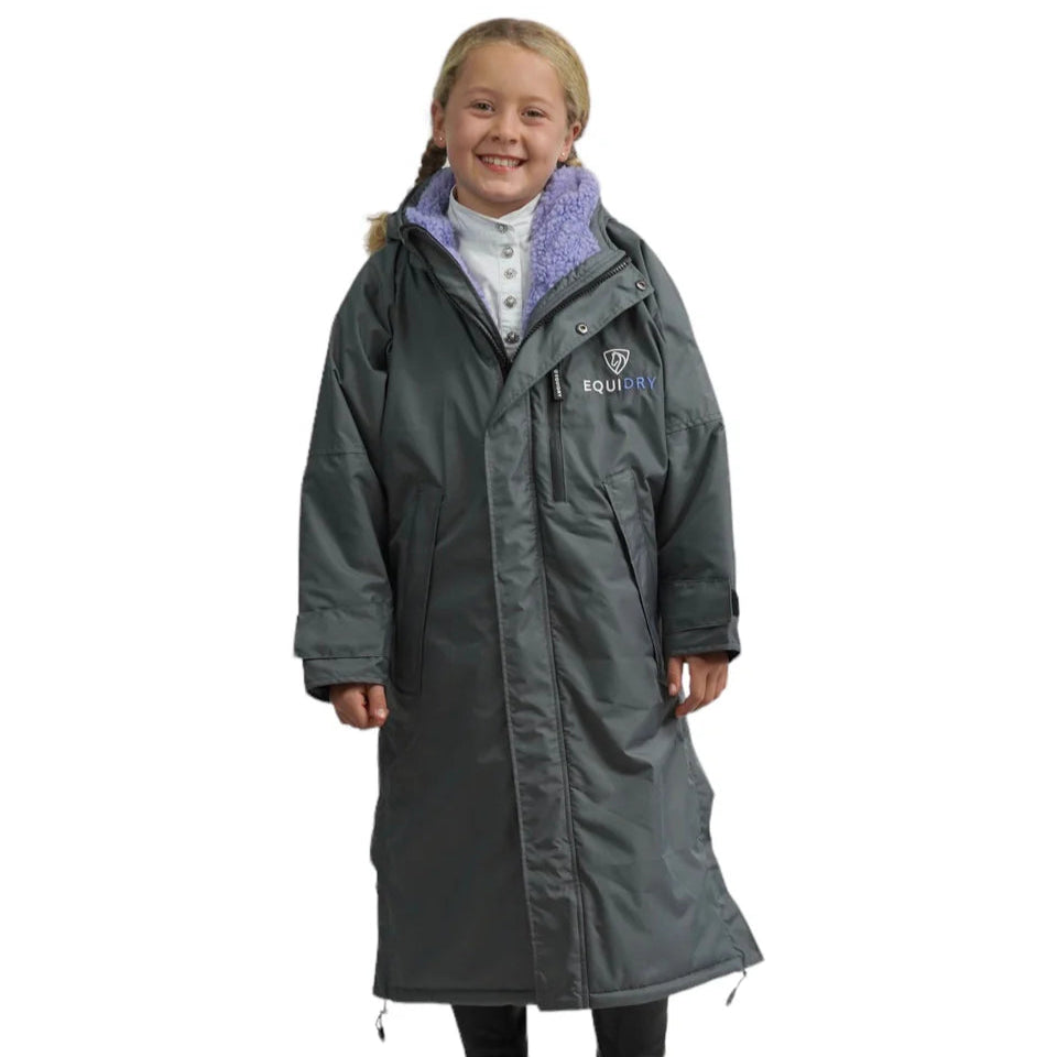 EQUIDRY Children's Thick Fleece Evolution #colour_grey-lilac