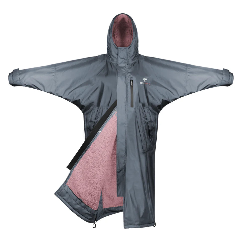 EQUIDRY Children's Thick Fleece Evolution #colour_grey-pale-pink