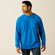 Ariat Men's Rebar Cotton Strong Graphic Long Sleeves T-Shirt #colour_blue