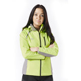 Firefoot Ladies Waterproof Fleeced Lined Jacket #colour_yellow-grey