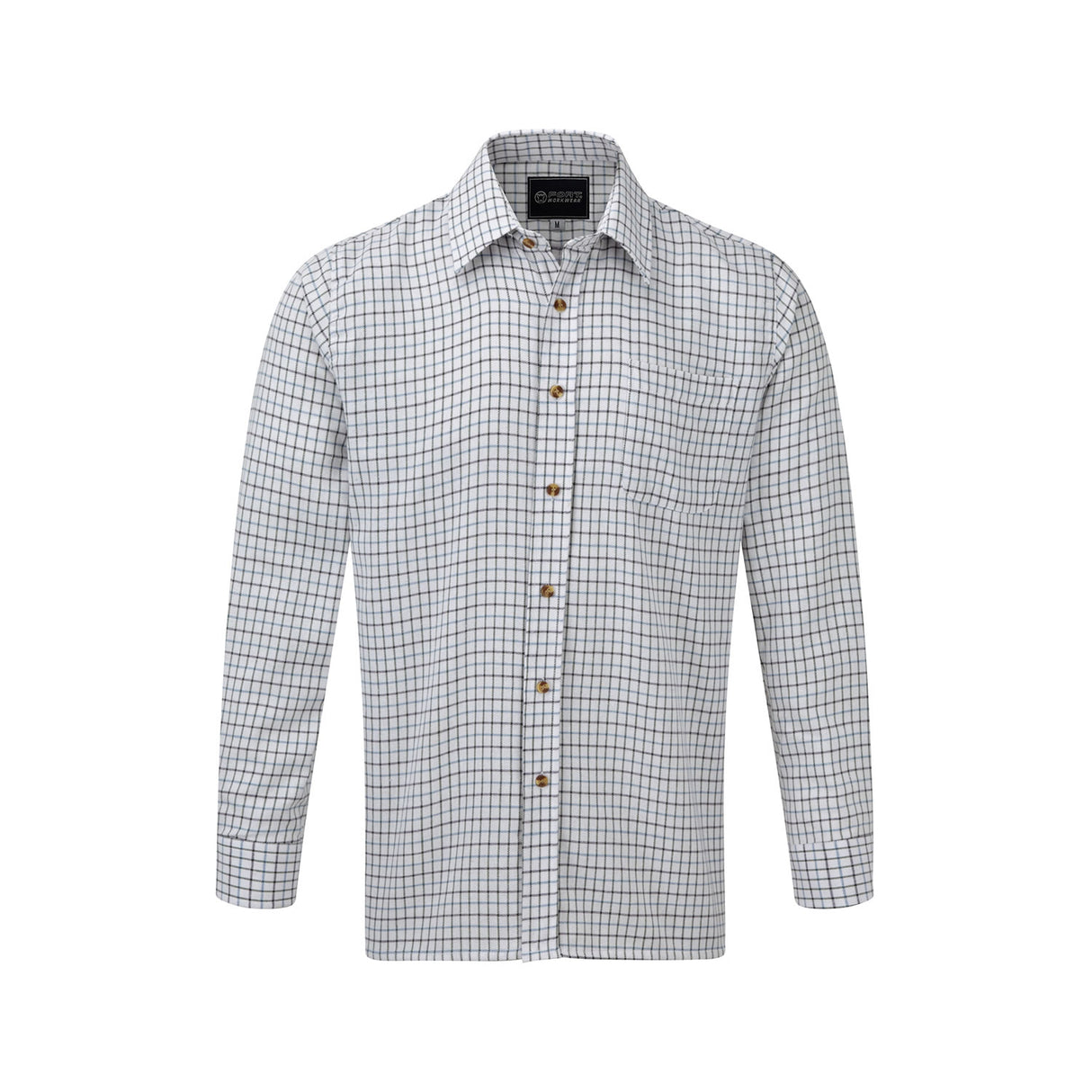 Fort Tattersall Shirt Blue #colour_blue