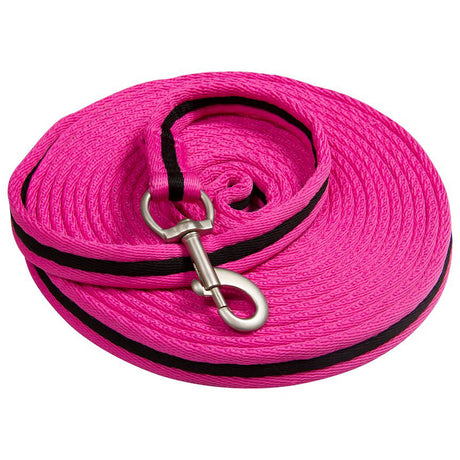 Imperial Riding Soft Nylon Lunging Line #colour_neon-pink