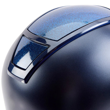 Champion Insight Glitter Oval Standard Peak Riding Hat #colour_matt-navy-sparkle-navy