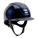 Champion Insight Round Standard Peak Riding Hat #colour_metallic-navy