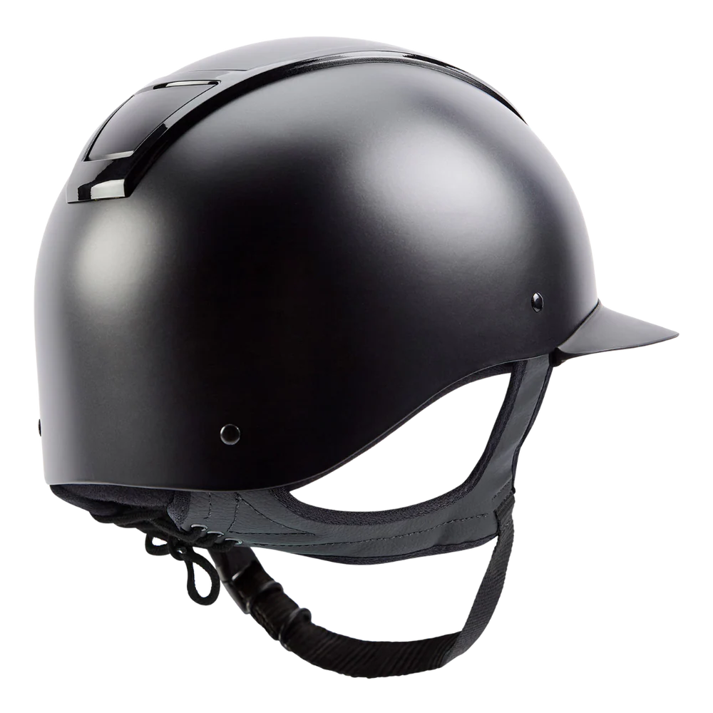 Champion Insight Oval Wide Peak Riding Hat #colour_matt-black