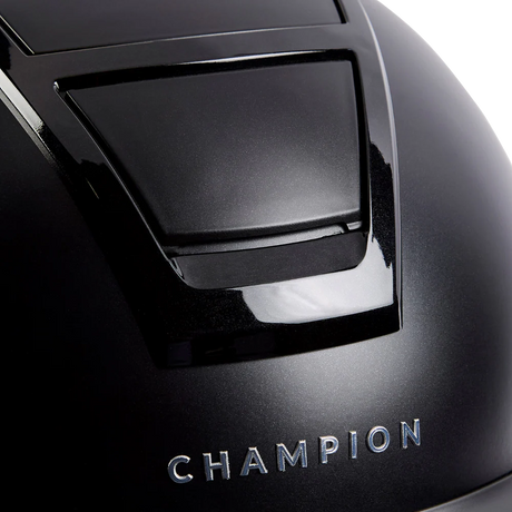 Champion Insight Round Wide Peak Riding Hat #colour_matt-black