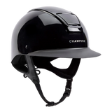 Champion Insight Oval Wide Peak Riding Hat #colour_metallic-black