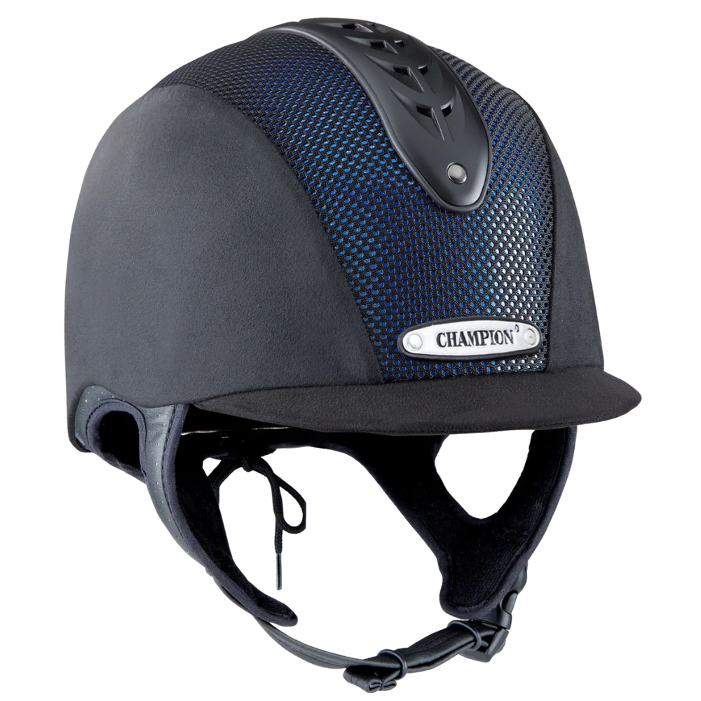 Champion Revolve X-Air Nova Peaked Helmet #colour_black-blue