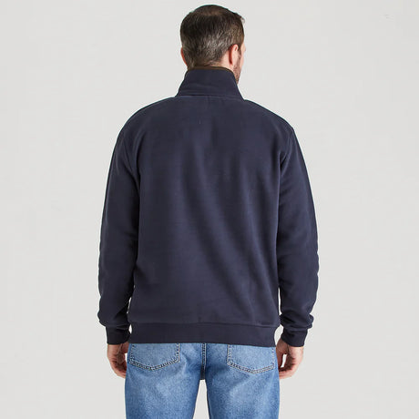 Ridgeline Mens Brancaster 1/4 Zip Top #colour_navy