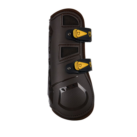 Equestro Tendon Boots In Polyurethane And Neoprene #colour_brown