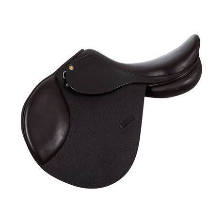 Equestro Jumping Saddle Hammered Leather #colour_brown