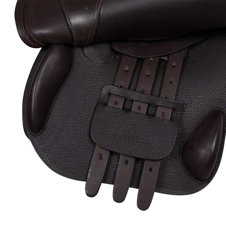 Equestro Jumping Saddle Hammered Leather #colour_brown
