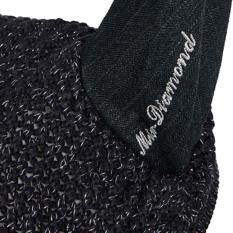 Equestro Cotton Fly Veil With Cordura Fabric And Glitter #colour_grey