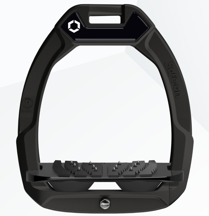 Flex-On Safe-On Inclined Ultra Grip Steigbügel – Schwarz/Schwarz/Schwarz