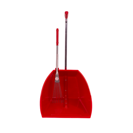 Red Gorilla Big Tidee with Long Metal Rake #colour_red