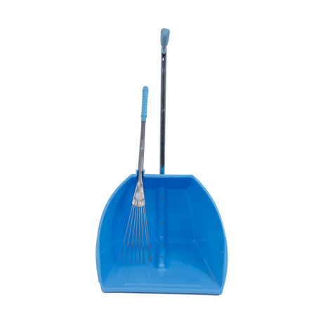 Red Gorilla Big Tidee with Long Metal Rake #colour_sky-blue