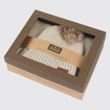Baltic Bobble Hat & Scarf Set - Sand