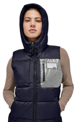 Rider's Gene Nylon Quilted Hooded Puffer Vest