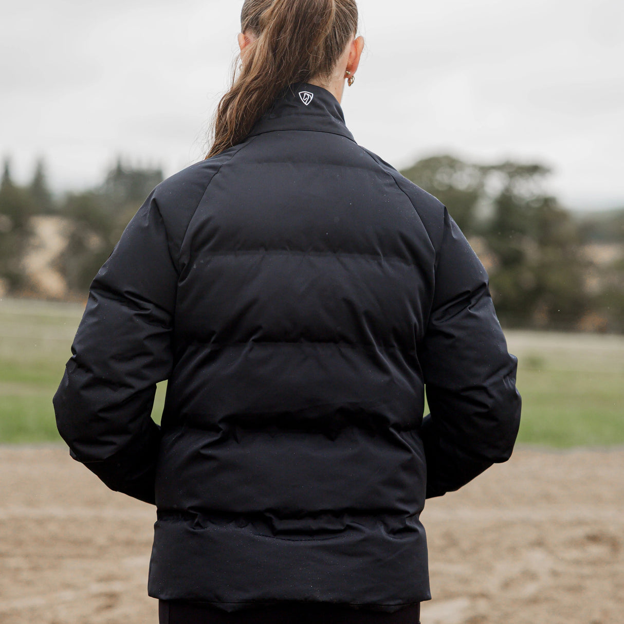 EQUIDRY Women's Talia Waterproof Puffer Jacket #colour_black