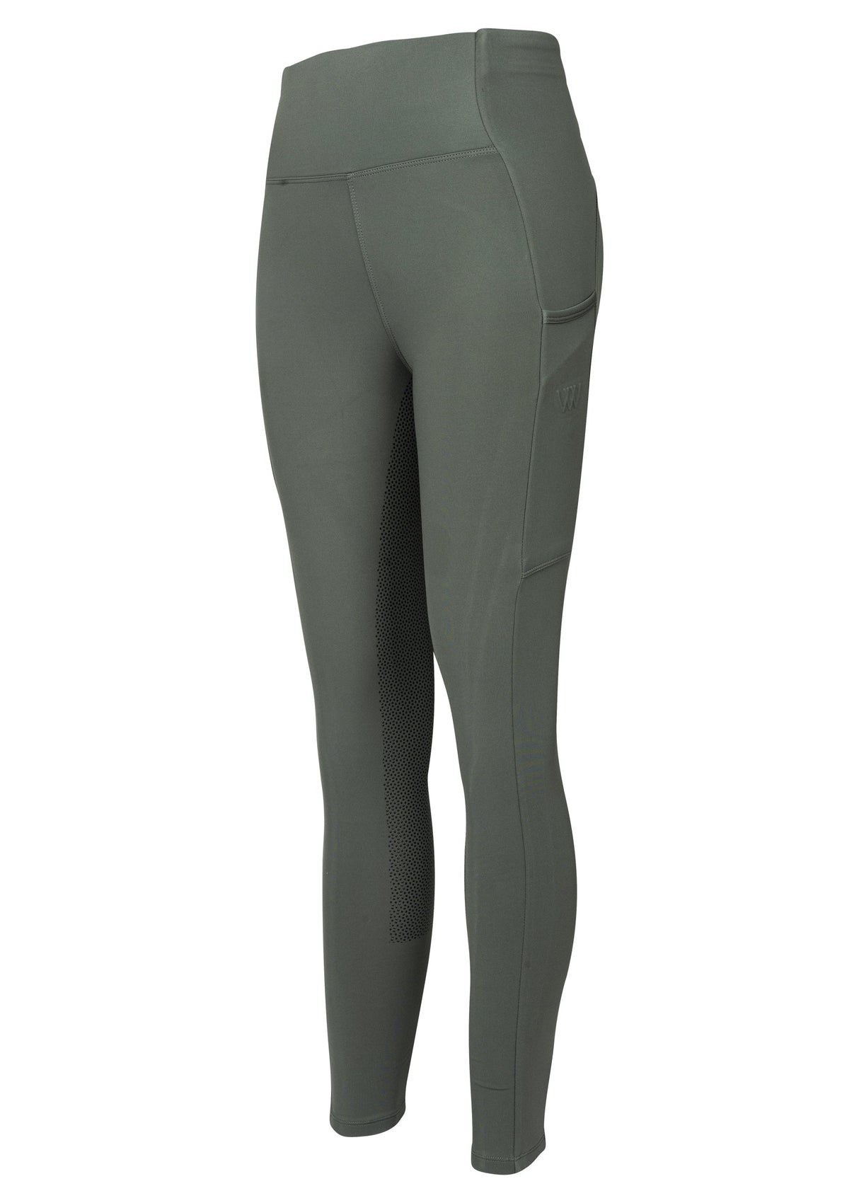 Woof Wear Ladies Full Seat Riding Tights #colour_sage