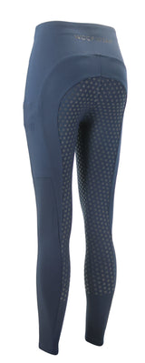 Woof Wear Ladies Winter Full Seat Riding Tights #colour_navy