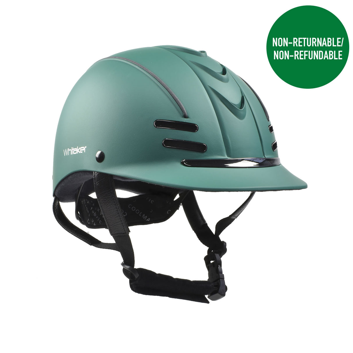 Whitaker Club Young Rider Helmet #colour_green-black