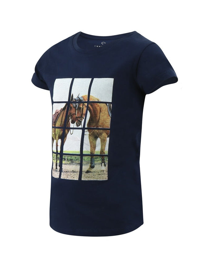 Equitheme Mia Children's T-Shirt #colour_navy