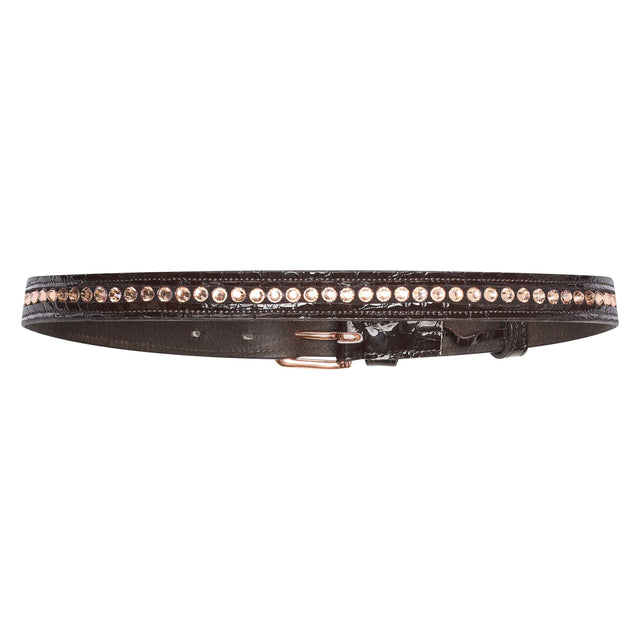 Imperial Riding Lania Sparkle Belt #colour_brown-rose-metal