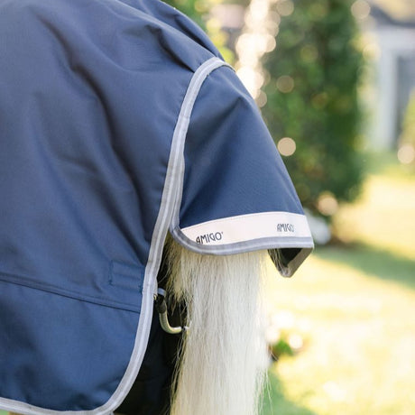 Horseware Ireland Amigo 1200D Pony 50g Turnout Rug #colour_navy-titanium-grey-silver