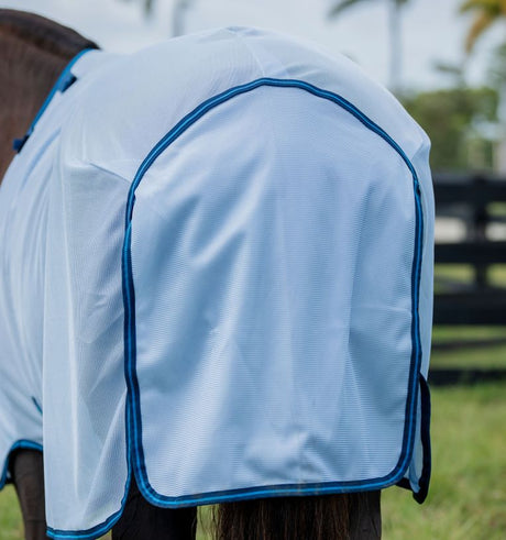 Horseware Ireland Amigo Bug Rug Fly Sheet #colour_azure-blue-navy-electric-blue