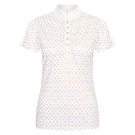 Imperial Riding Children's Roxy AOP Tech Top #colour_white-pink