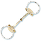 Stubben Steeltec 2264 Single Jointed Sweet Copper Golden Wings Snaffle Bit