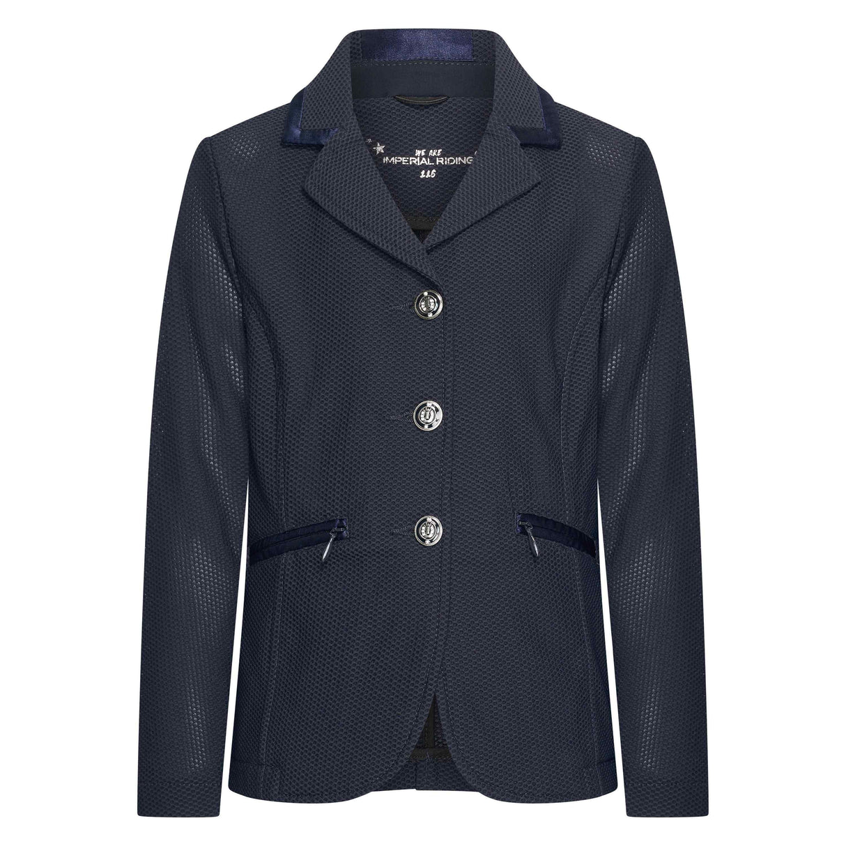 Imperial Riding Air Meshy Children's Competition Jacket #Colour_navy