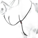Equipe Leather Martingale with Silver Fittings_#Colour_black